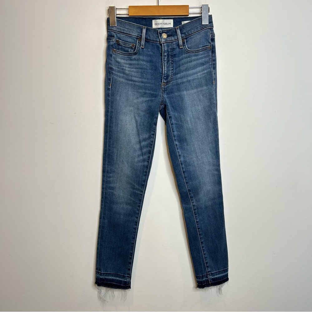 Aritzia Denim Forum The Nico Mid Crop Jeans Medium Lagoon
